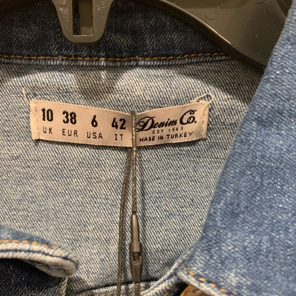 NWT Jean button down dress long sleeves Primark Sz 6 - Picture 8 of 13